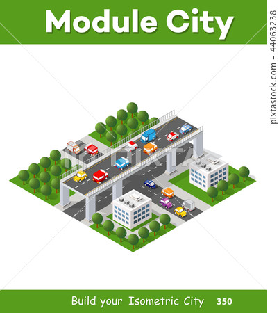 The bridge skyway of urban The bridge skyway of urban 44063238