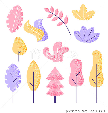Fantasy leaves set Fantasy leaves set 44063331