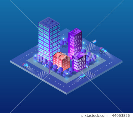 Isometric ultra city concept 44063836