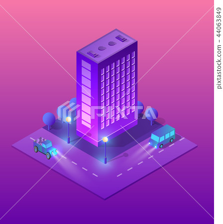 Smart city of ultraviolet 44063849