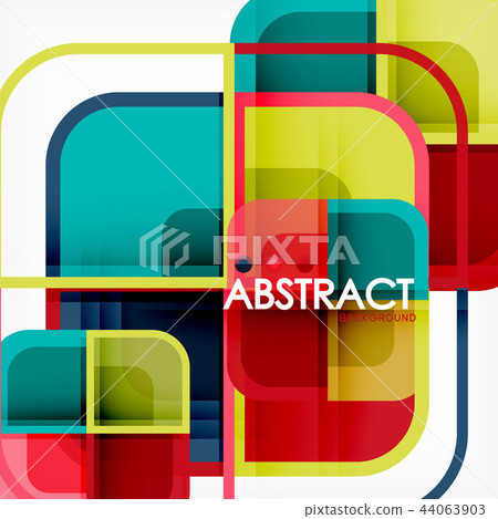 Abstract background, square shapes geometric... - Stock Illustration ...