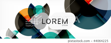 Vector fantastic circle modern geometric background template Vector fantastic circle modern geometric background template 44064225