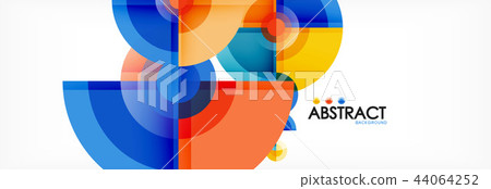 Vector fantastic circle modern geometric background template 44064252