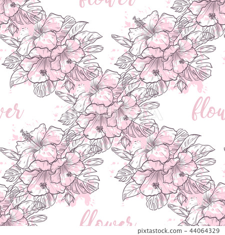 Seamless pattern with flowers Seamless pattern with flowers 44064329