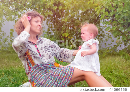 Outdoor family activities. Having fun outdoor with child. 44066566