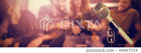 Composite image of close-up of microphone 44067554