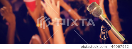 Composite image of close-up of microphone 44067952
