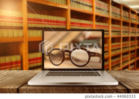 Composite image of laptop with with screen 44068333