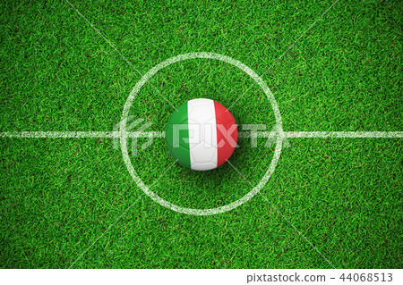 Composite image of football in italy colours Composite image of football in italy colours 44068513