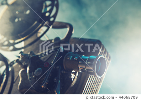 Old style movie projector, close-up. 44068709