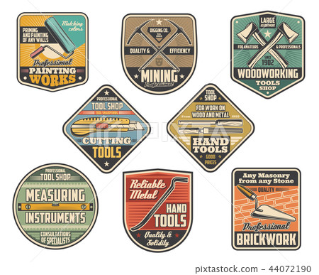 Construction and repair tools shop signboards 44072190