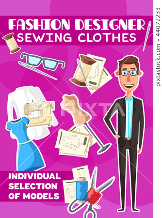 Fashion designer and sewing clothes Fashion designer and sewing clothes 44072233
