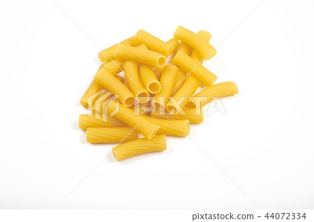 Rigatoni italian pasta isolated on white background Rigatoni italian pasta isolated on white background 44072334
