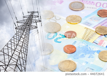 An electricity pole An electricity pole 44072641