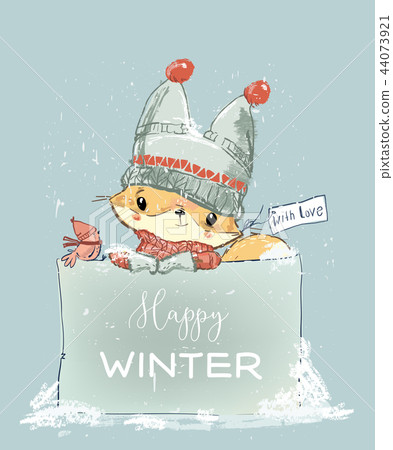 Little winter fox 44073921