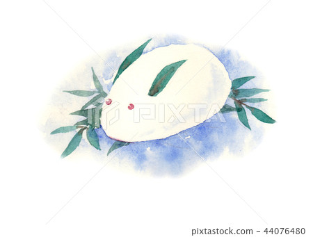 雪兔水彩 44076480