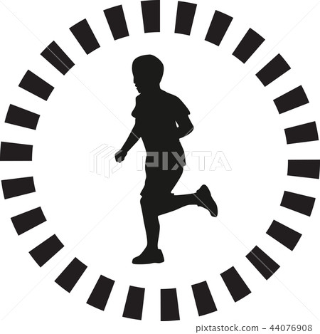 runner silhouette vector runner silhouette vector 44076908