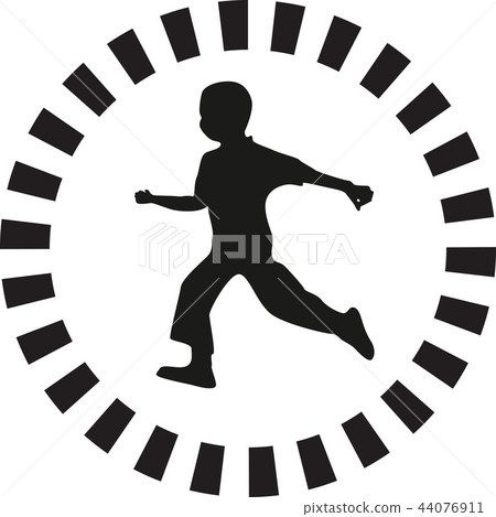 runner silhouette vector runner silhouette vector 44076911