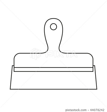 Line art black and white whide spatula Line art black and white whide spatula 44078242