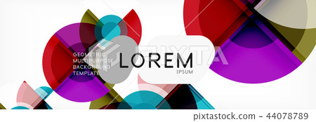 Vector fantastic circle modern geometric background template 44078789