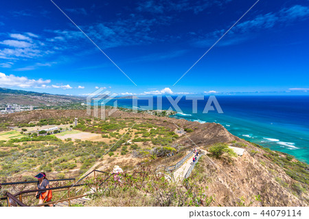 "Hawaii" View of Diamond Head Peak 44079114