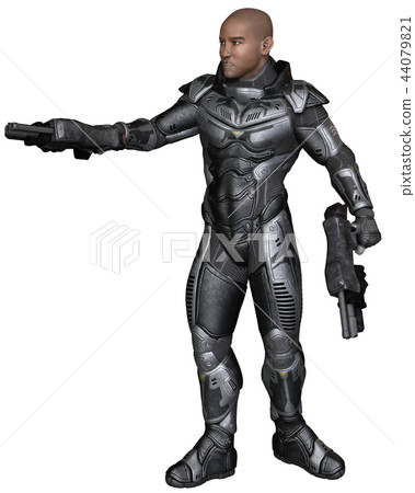 Future Soldier, Black Male, Sideways Shot 44079821