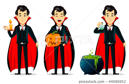 Happy Halloween. Vampire cartoon character - Stock Illustration ...
