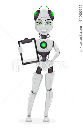 Robot with artificial intelligence, female bot 44080965