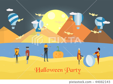 Minimal scene for halloween day Minimal scene for halloween day 44082143