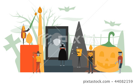 Minimal scene for halloween day, 31 October 44082159