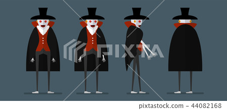 Character design of dracula for Halloween day 44082168