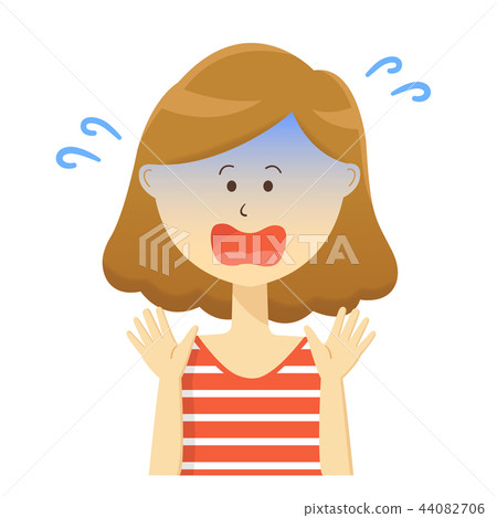 Woman upper body _ trouble Woman upper body _ trouble 44082706
