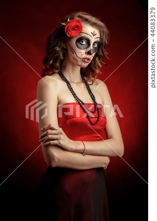 santa muerte makeup 44083379