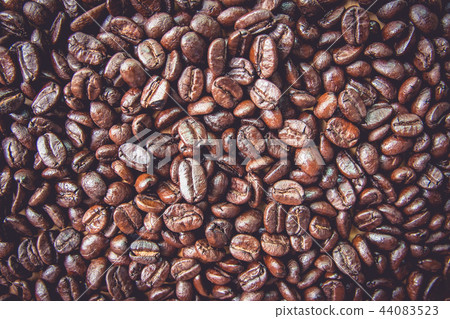 Roasted coffee beans. Roasted coffee beans. 44083523