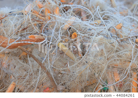 the tangled mess of fishing nets plastic rope 44084261