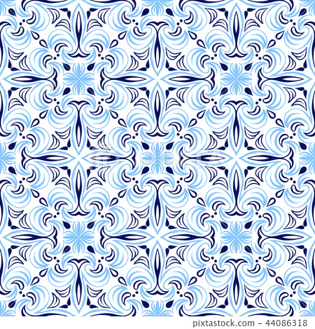 Italian tile pattern. Ethnic folk ornament. Italian tile pattern. Ethnic folk ornament. 44086318