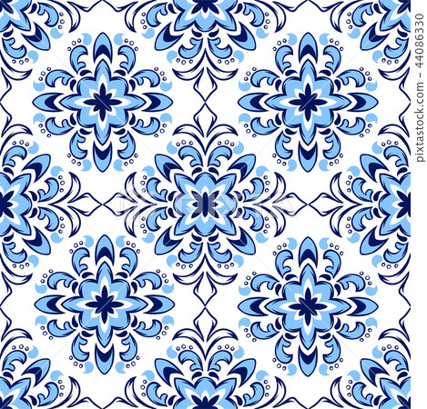 Italian tile pattern. Ethnic folk ornament. - Stock Illustration ...