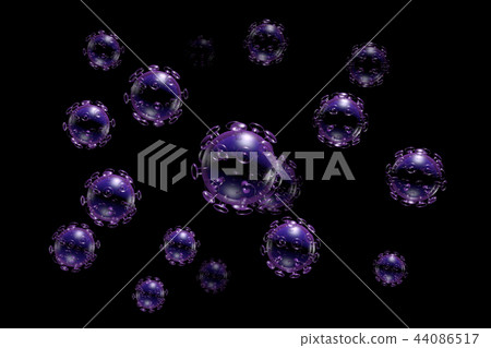 Illustration of influenza (computer graphic) Illustration of influenza (computer graphic) 44086517