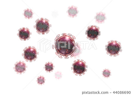 Illustration of influenza (computer graphic) 44086690