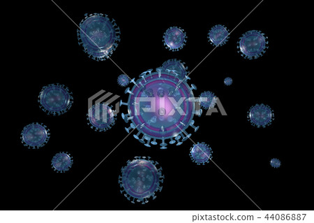 Illustration of influenza (3DCG) Illustration of influenza (3DCG) 44086887