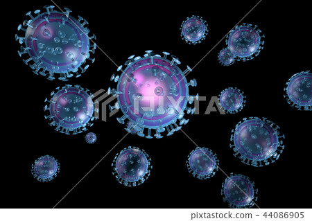 Illustration of influenza (3DCG) 44086905