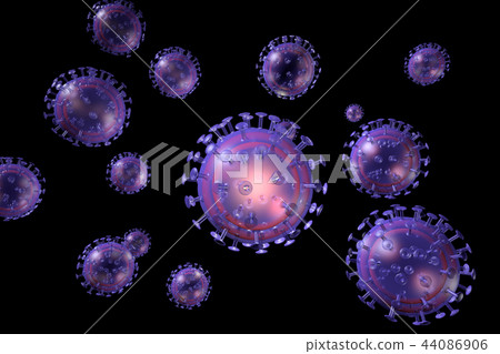 Illustration of influenza (3DCG) 44086906