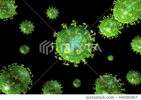 Illustration of influenza (3DCG) 44086907