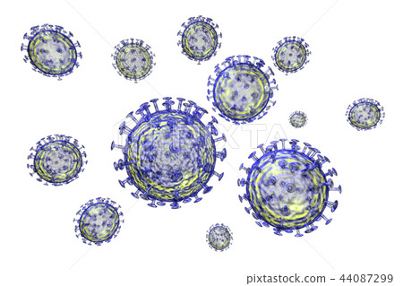 流感（計算機圖形）的插圖 44087299