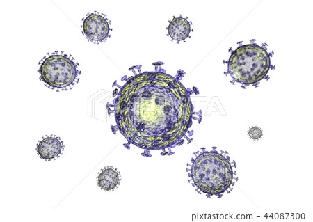 流感（計算機圖形）的插圖 44087300