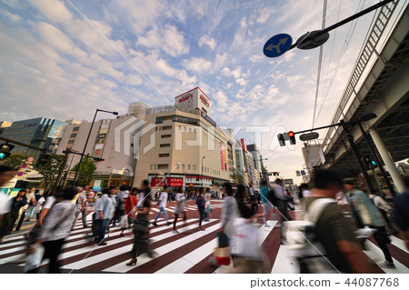 Kawasaki cityscape in Japan Looking over the cityscape in front of Kawasaki station (Kawasaki station square east) 44087768