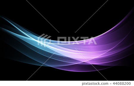 Vector Abstract shiny color blue wave design element Vector Abstract shiny color blue wave design element 44088200