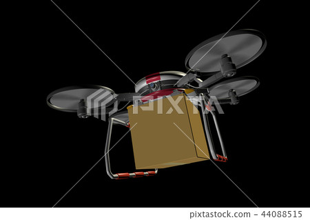 無人機交付圖像(黑色背景) 無人機交付圖像(黑色背景) 44088515