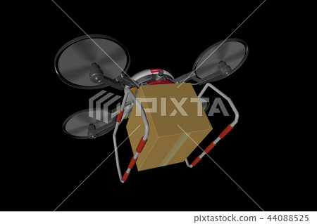 無人機交付圖像(黑色背景) 無人機交付圖像(黑色背景) 44088525