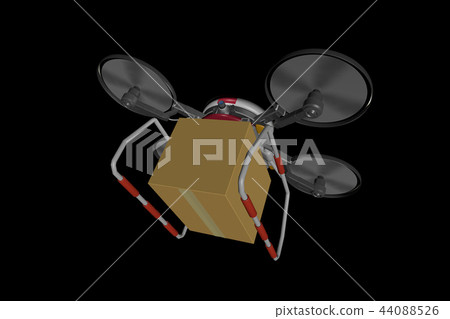 無人機交付圖像(黑色背景) 無人機交付圖像(黑色背景) 44088526